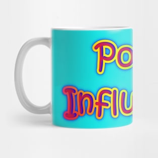 Poetic Influencer Neon Retro Rainbow Mug